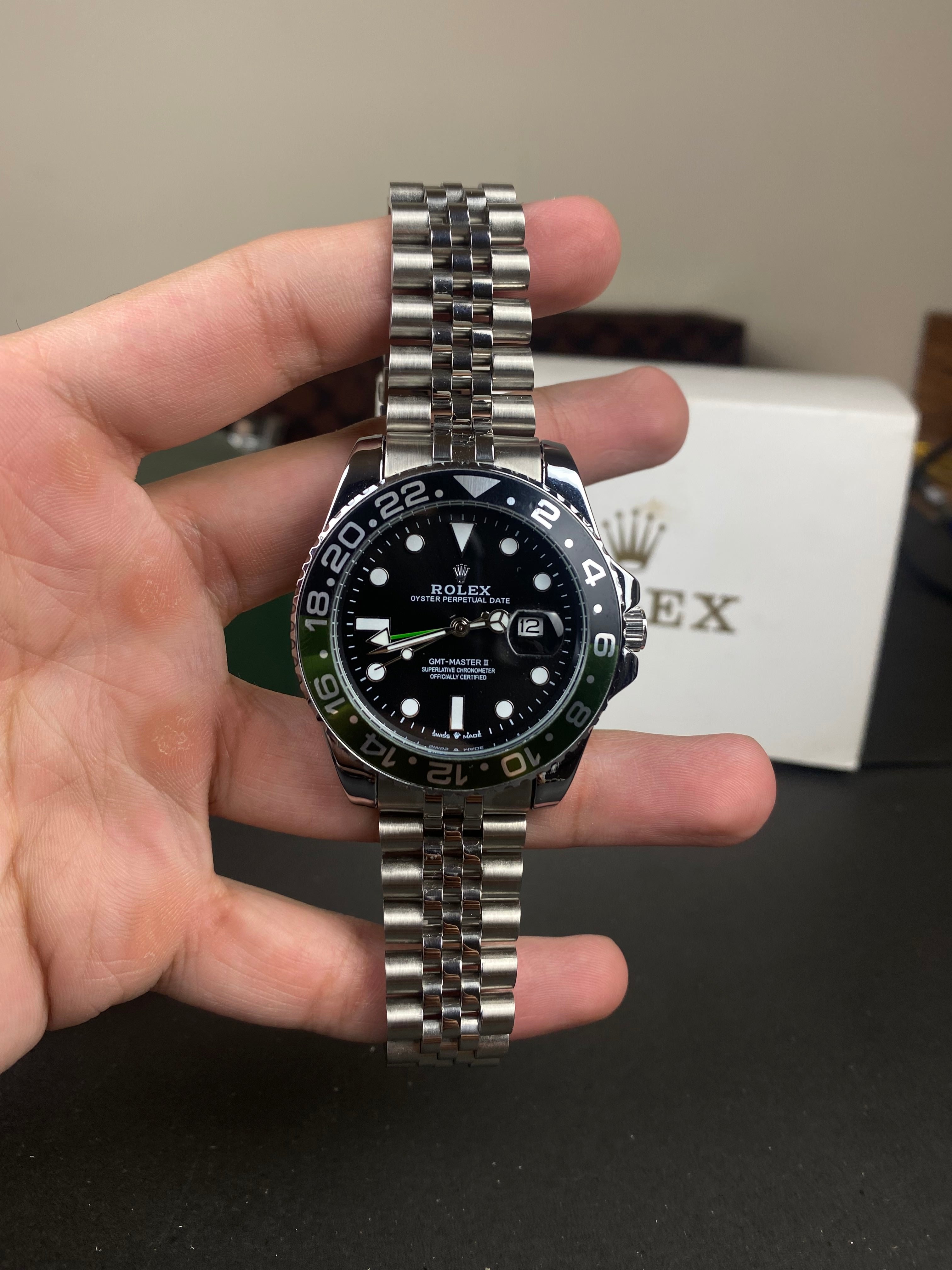 RLX GMT-Master II – Black & Green Bezel 40mm