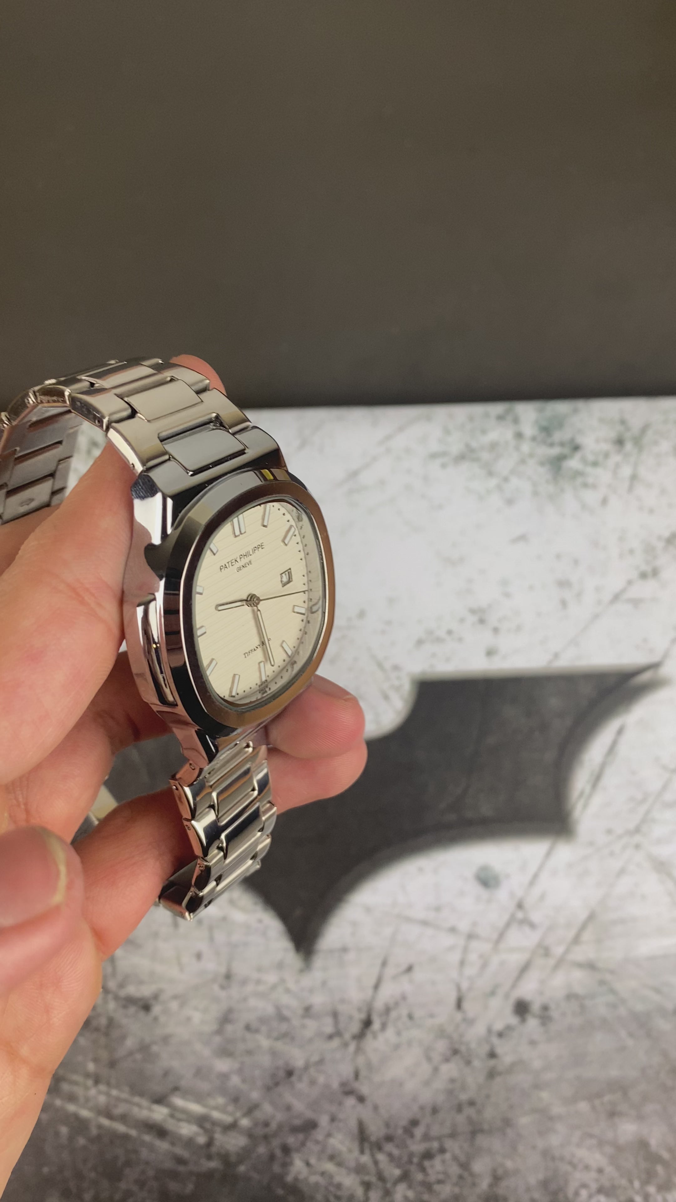 Load video: Patek Philippe Nautilus Silver Dial