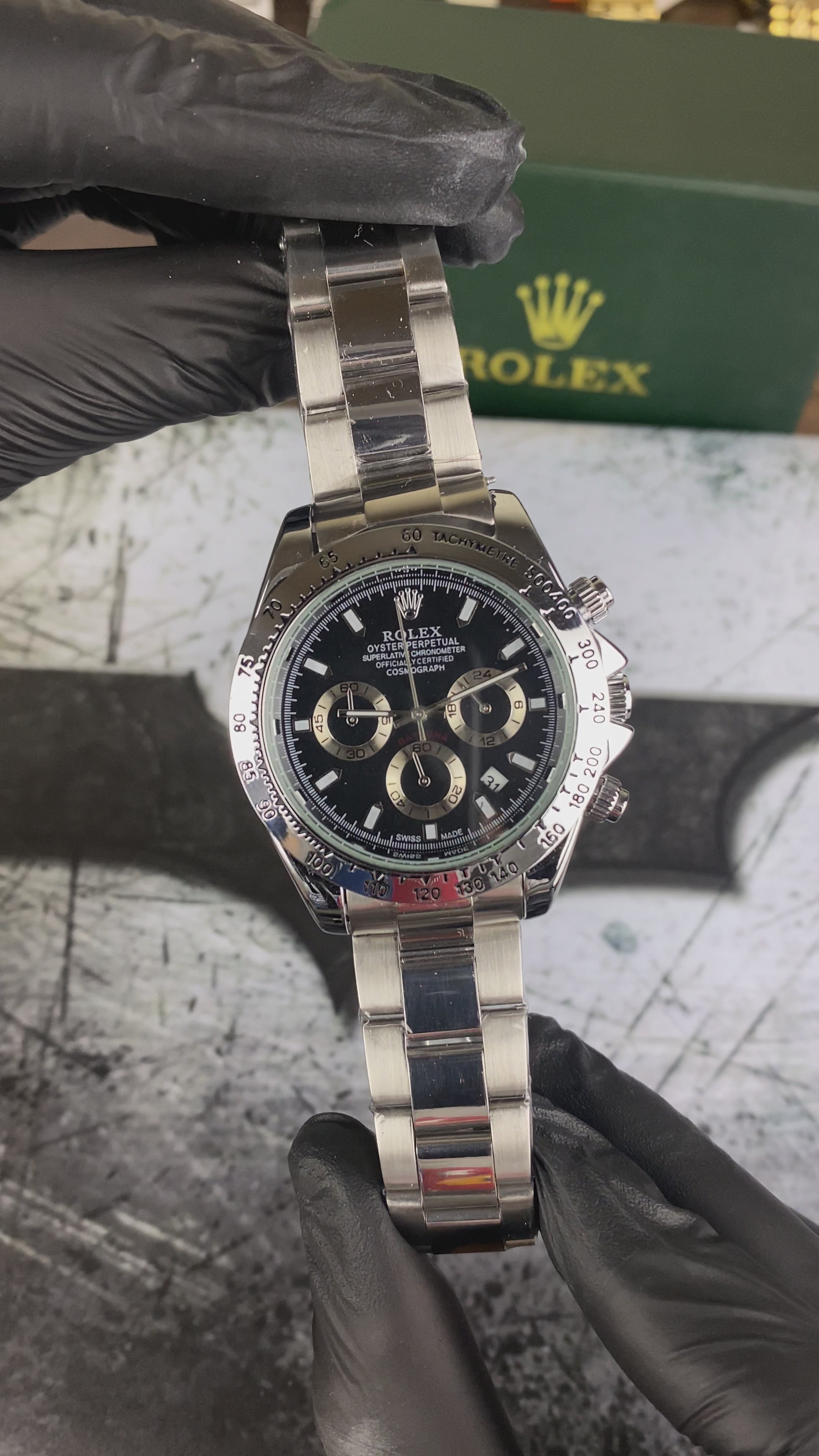 Load video: ⌚ RLX DAYTONA CHRONOGRAPH 40MM – STEEL EDITION